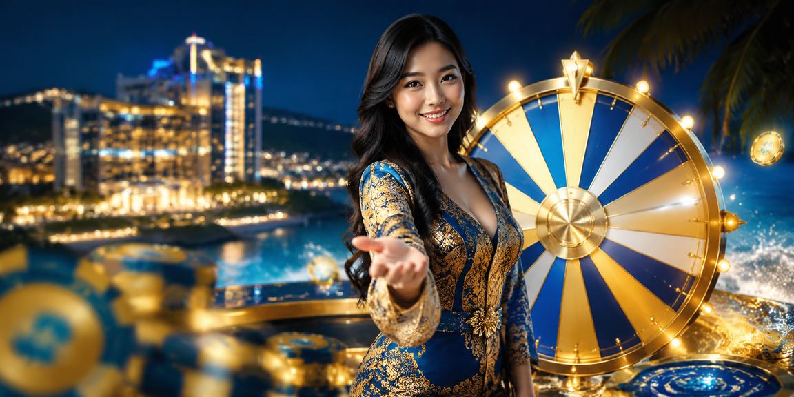 Meja roulette di Genting Highlands dengan pemain berbatik Malaysia